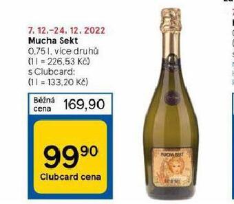 Tesco Mucha sekt nabídka