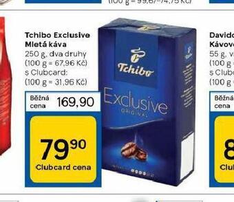 Tesco Tchibo exclusive mletá káva nabídka