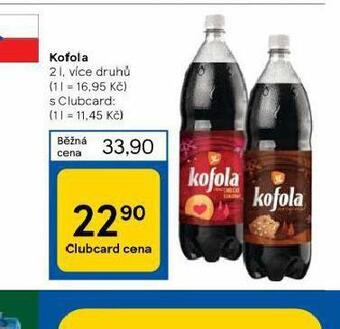 Tesco Kofola 2l nabídka