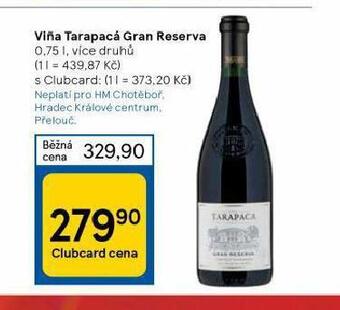 Tesco Vina tarapacá gran reserva nabídka