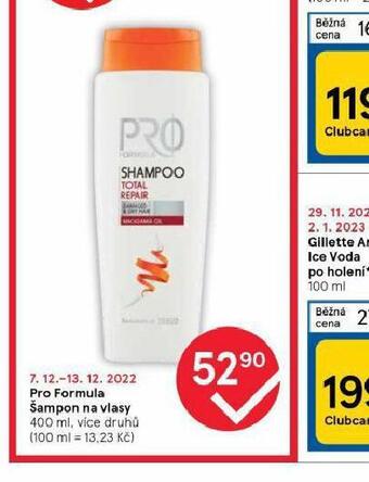 Tesco Pro formula šampon nabídka