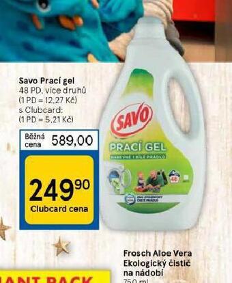 Tesco Savo prací gel nabídka