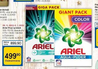 Tesco Ariel prací prostředek nabídka