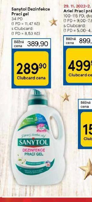 Tesco Sanytol dezonfekce prací gel nabídka