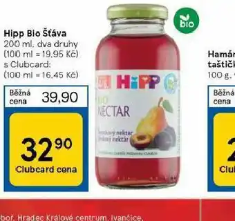 Tesco Hipp bio šťáva nabídka