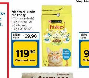 Tesco Friskies granule pro kočky nabídka