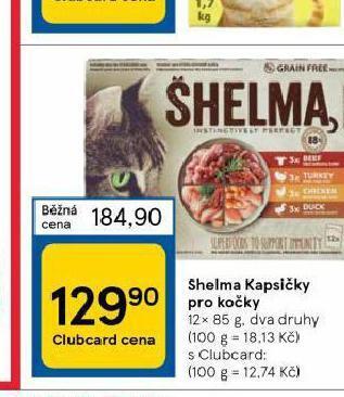 Tesco Shelma kapsičky pro kočky nabídka