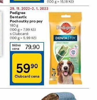 Tesco Pedigree dentastix pochoutky pro psy nabídka