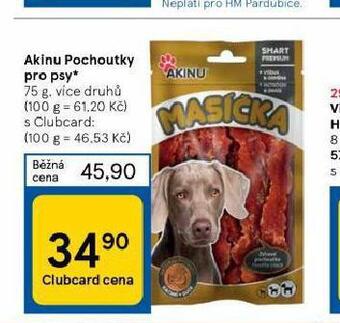 Tesco Akinu pochoutky pro psy nabídka