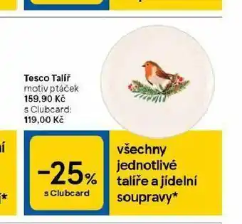 Tesco Tesco talíř nabídka