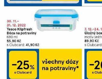 Tesco Tesco klipfresh dóza na potraviny nabídka