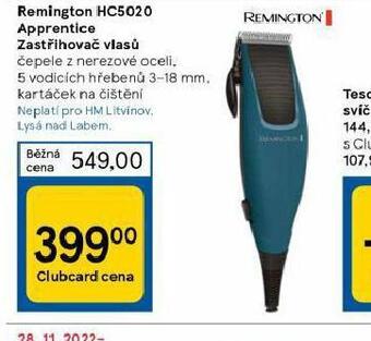 Tesco Zastřihovač vlasů remington nabídka