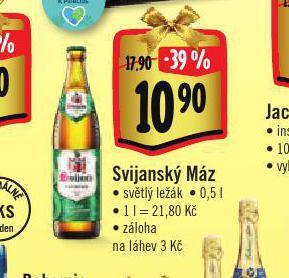 Albert Pivo svijanský máz nabídka