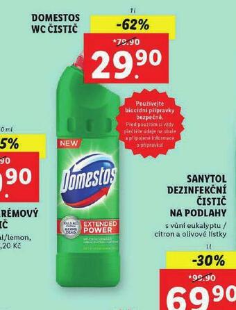 Lidl Domestos wc čistič nabídka