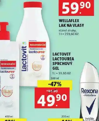Lidl Lactovit lactourea sprchový gel nabídka
