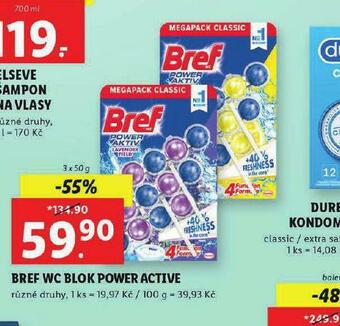 Lidl Bref wc blok power active nabídka