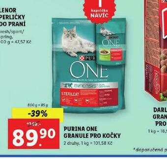Lidl Purina one granule pro kočky nabídka