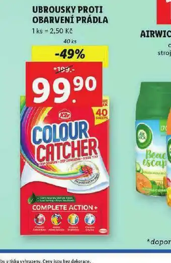 Lidl Ubrousky proti obarvení prádla nabídka