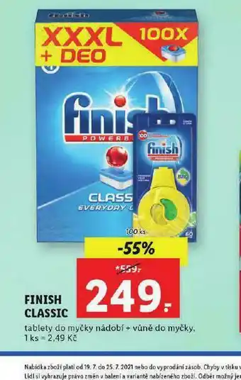 Lidl Finish classic nabídka
