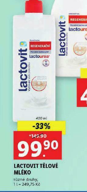 Lidl Lactovit tělové mléko nabídka