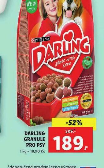 Lidl Darling granule pro psy nabídka