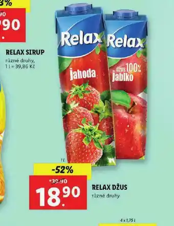Lidl Relax džus nabídka