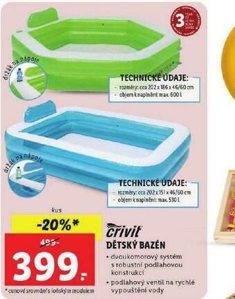Lidl Dětský bazén nabídka
