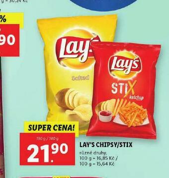 Lidl Lay´s chipsy / stix nabídka