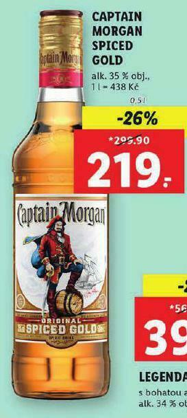 Lidl Captain morgan spiced gold nabídka