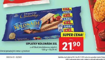 Lidl Oplatky kolonáda xxl nabídka