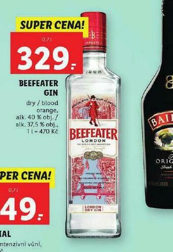 Lidl Beefeater gin nabídka