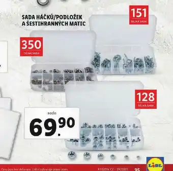 Lidl Sada háčků / podložek a šestihranných matic nabídka