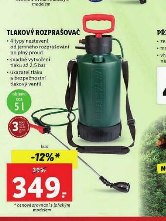 Lidl Tlakový rozprašovač nabídka