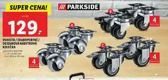Lidl Dvjitá / transportní designová nábytková kolečka nabídka