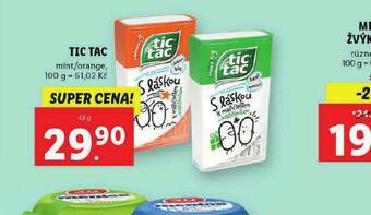 Lidl Tic tac nabídka