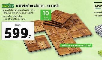 Lidl Dřevěné dlaždice nabídka