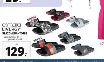 Lidl Plážové pantofle nabídka