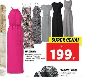 Lidl Maxi šaty nabídka