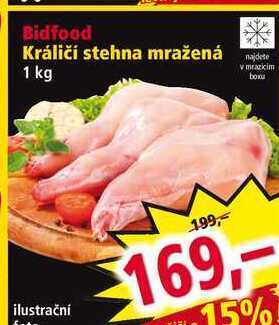 Norma Bidfood králičí stehna mražená 1 kg nabídka