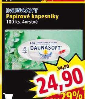 Norma Daunasoft papírové kapesníky 100 ks, 4vrstvé nabídka