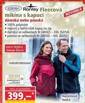 Norma Fleecová mikina s kapucí nabídka