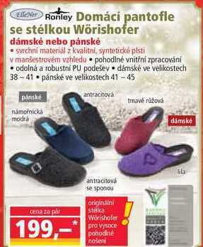 Norma Domácí pantofle se stélkou wörishofer nabídka