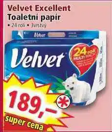 Norma Velvet excellent toaletní papír • 24 roli nabídka