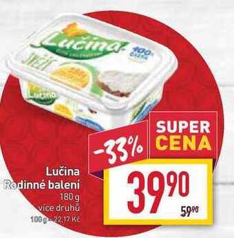 Billa Lučina rodinné balení 180g nabídka