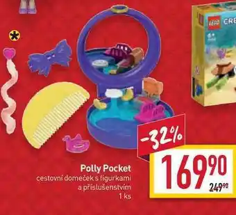 Polly pocket cestovní domeček s figurkami a příslušenstvím 1 ks