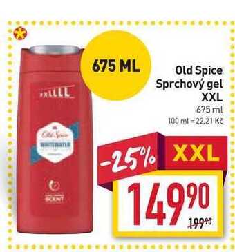 Billa Old spice sprchový gel xxl 675 ml nabídka