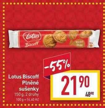 Billa Lotus biscoff plněné sušenky 150 g nabídka