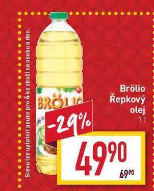 Billa Brölio řepkový olej 1l nabídka