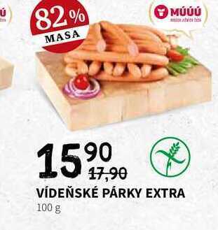 Terno Vídeňské párky extra 100 g nabídka