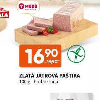 Terno Zlatá játrová paštika 100 g nabídka